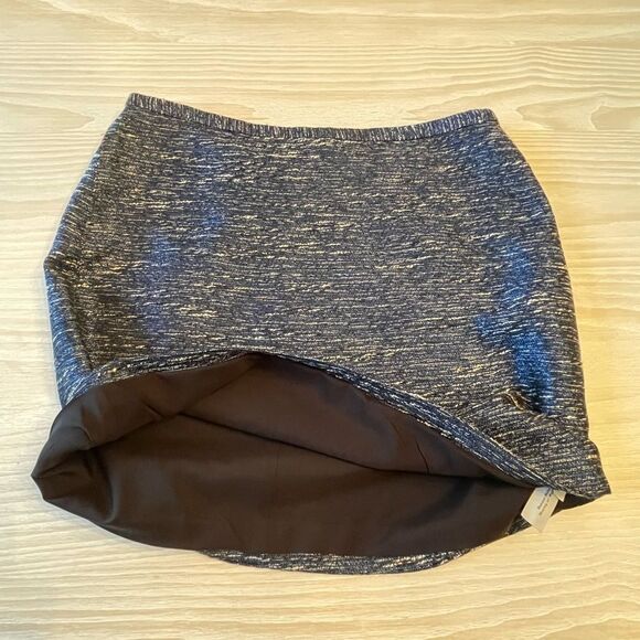 Madewell Courtyard Skirt Blue Tweed 8 - Picture 8 of 16